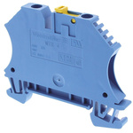 Weidmuller WTR Series Blue Disconnect Terminal Block, 4mm², Single-Level, Screw Termination
