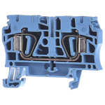 Weidmuller ZDU Series Blue Standard Din Rail Terminal, 4mm², Single-Level, Clamp Termination