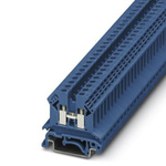 Phoenix Contact UK 2.5 B BU Series Blue Feed Through Terminal Block, 0.2 → 2.5mm², Single-Level, Screw