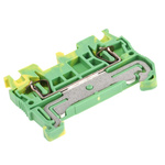 Phoenix Contact ST 1.5-PE Series Green/Yellow Earth Terminal Block, 0.08 → 1.5mm², Single-Level, Spring Clamp