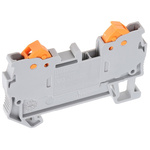Phoenix Contact QTC 1.5 Series Grey Feed Through Terminal Block, 0.25 → 1.5mm², Single-Level, Quick Connect