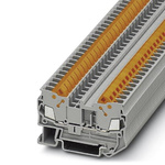 Phoenix Contact QTC 2.5 Series Grey Feed Through Terminal Block, 0.5 → 2.5mm², Single-Level, Quick Connect