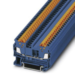 Phoenix Contact QTC 1.5 BU Series Blue Feed Through Terminal Block, 0.25 → 1.5mm², Single-Level, Quick Connect
