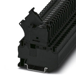 Phoenix Contact ST 4-HESILED 60 (5X20) Series Black DIN Rail Terminal Block, 0.08 → 4mm², Single-Level, Spring