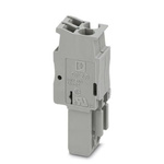 Phoenix Contact SP 2.5/2 Series Grey DIN Rail Terminal Block, Single-Level, Spring Clamp Termination