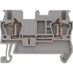 Siemens 8WH Series Grey DIN Rail Terminal Block, 1.5mm², Single-Level, Spring Clamp Termination