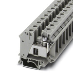 Phoenix Contact UTI 35 Series Grey DIN Rail Terminal Block, 0.75 → 35mm², Single-Level, Screw Termination