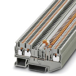 Phoenix Contact PT 2.5-TWIN-MT Series Grey Knife Disconnect Terminal Block, 0.14 → 4mm², Single-Level, Push In