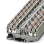 Phoenix Contact PT 2.5-QUATTRO-TG Series Grey Disconnect Terminal Block, 0.14 → 4mm², Single-Level, Push In