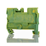 Phoenix Contact PT 2.5/1P-PE Series Green/Yellow Earth Terminal Block, 0.14 → 4mm², Single-Level, Plug In