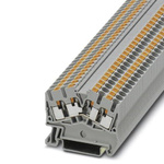 Phoenix Contact PTS 2.5-QUATTRO Series Grey Feed Through Terminal Block, 0.14 → 4mm², Single-Level, Push In