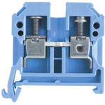 Weidmüller SAK Series Blue Feed Through Terminal Block, 6mm², Single-Level, Screw Termination