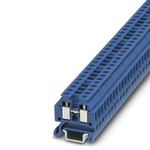 Phoenix Contact MT 1.5 BU Series Blue Feed Through Terminal Block, 0.14 → 1.5mm², Single-Level, Screw Termination