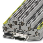 Phoenix Contact ST 2.5-PE/L/L Series Grey Multi Level Terminal Block, 0.08 → 4mm², Triple-Level, Spring Clamp