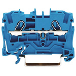 Wago TOPJOB S, 2004 Series Blue Feed Through Terminal Block, 4mm², Single-Level, Push-In Cage Clamp Termination, ATEX,