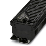 Phoenix Contact UK5-HESILA 250 Series Black Fused DIN Rail Terminal, Single-Level, Screw Termination, Fused