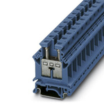 Phoenix Contact UK 16 N BU Series Blue DIN Rail Terminal Block, Single-Level, Screw Termination