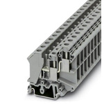 Phoenix Contact UK 10-TWIN Series Grey Fused DIN Rail Terminal, Double-Level, Screw Termination, Fused