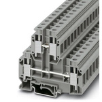 Phoenix Contact UKKB 10 Series Grey DIN Rail Terminal Block, Double-Level, Screw Termination