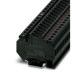 Phoenix Contact UK 6-FSI/C-LED24 Series Black Fused DIN Rail Terminal, Single-Level, Screw Termination, Fused