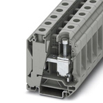 Phoenix Contact UK 35 N Series Grey DIN Rail Terminal Block, Single-Level, Screw Termination