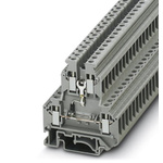Phoenix Contact UKK Series Grey DIN Rail Terminal Block, Double-Level, Screw Termination