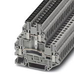 Phoenix Contact UTTB 2.5-PV Series Grey Double Level Terminal Block, Double-Level, Screw Termination
