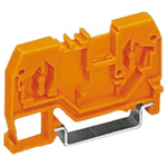 Wago 280 Series Orange Feed Through Terminal Block, 2.5mm², Single-Level, Cage Clamp Termination