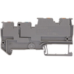 Phoenix Contact PTIO 1.5/S/3 Series Grey DIN Rail Terminal Block, 1.5mm², Triple-Level, Push In Termination
