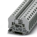 Phoenix Contact RT 3 Clipline Series Grey Feed Through Terminal Block, Single-Level, Bolt Termination