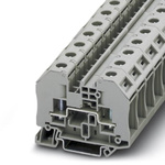Phoenix Contact RT 5 Series Grey Feed Through Terminal Block, Single-Level, Bolt Termination