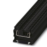 Phoenix Contact ST 2.5 BK Series Black Feed Through Terminal Block, 2.5mm², Single-Level, Spring Clamp Termination