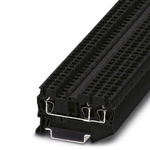 Phoenix Contact ST 2.5 Clipline Series Black Feed Through Terminal Block, Single-Level, Spring Clamp Termination