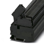 Phoenix Contact ST 4-HESILA 250 (6.3X32) Series Black Non-Fused DIN Rail Terminal, Single-Level, Spring Clamp