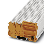 Phoenix Contact STIO-IN 2.5/3 OG Series Orange Component Terminal Block, Triple-Level, Spring Clamp Termination