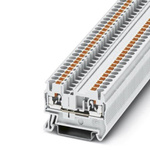 Phoenix Contact PT 2.5 WH Series White Feed Through Terminal Block, 2.5mm², Single-Level, Push In Termination
