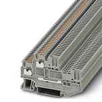 Phoenix Contact PTTB 1.5/S/2P Series Grey Double Level Terminal Block, Double-Level, Push In Termination