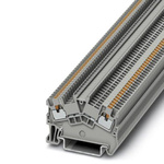Phoenix Contact PTS 1.5/S Series Grey Feed Through Terminal Block, 1.5mm², Single-Level, Push In Termination, ATEX,