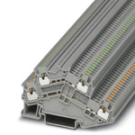Phoenix Contact PTTBS 1.5/S/U-OG/O-GN Series Green, Orange Double Level Terminal Block, Double-Level, Push In
