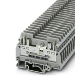 Phoenix Contact URTK/S Series Grey Test Disconnect Terminal Block, Single-Level, Screw Termination