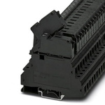 Phoenix Contact UKK 5-HESILED 24 (6.3X32) Series Black Non-Fused DIN Rail Terminal, Double-Level, Screw Termination
