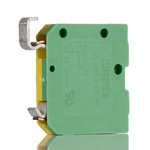 Phoenix Contact MBK 2.5/E-PE Series Green/Yellow Earth Terminal Block, 2.5mm², Single-Level, Screw Termination