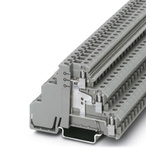 Phoenix Contact DIKD 1.5 Series Grey Non-Fused DIN Rail Terminal, 2.5mm², Triple-Level, Screw Termination
