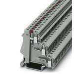 Phoenix Contact DIK 1.5 Series Grey DIN Rail Terminal Block, Triple-Level, Screw Termination