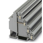 Phoenix Contact VIOK 1.5-2D Series Grey DIN Rail Terminal Block, 1.5mm², Quadruple-Level, Screw Termination