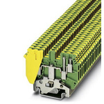 Phoenix Contact UDK 3-PE Series Green/Yellow Earth Terminal Block, Double-Level, Screw Termination