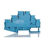 Phoenix Contact PT 2.5-3PV BU Series Blue DIN Rail Terminal Block, 2.5mm², 3-Level, ATEX, IECEx
