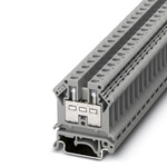 Phoenix Contact UK 10 Series Grey Feed Through Terminal Block, Single-Level, Screw Termination