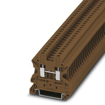 Phoenix Contact UT 2.5 BN Series Brown Feed Through Terminal Block, 2.5mm², Screw Termination