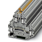 Phoenix Contact UTTB4-MT P/P Series Grey Feed Through Terminal Block, 4mm², Double-Level, Screw Termination